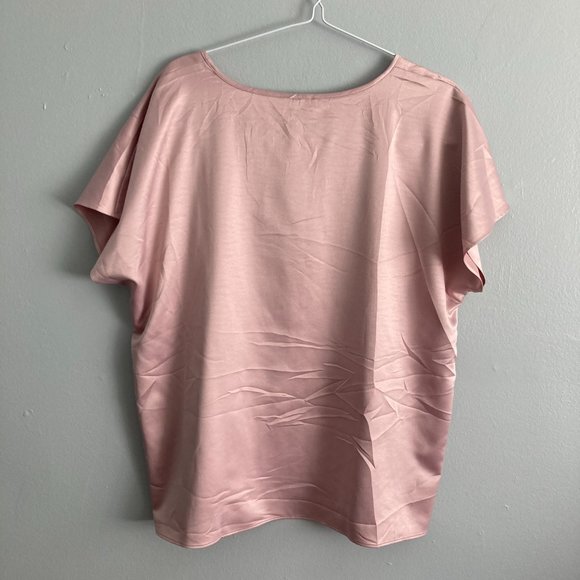 NWT Eileen Fisher Pink Oversized Tshirt Blouse Size M Polyester - Picture 5 of 7
